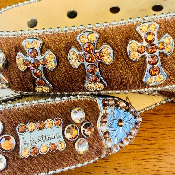 BB Simon Designer Womens Belt - Picture 2 of 6